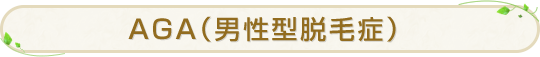 AGA（男性型脱毛症）