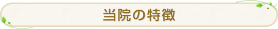 当院の特徴