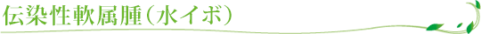 伝染性軟属腫（水イボ）
